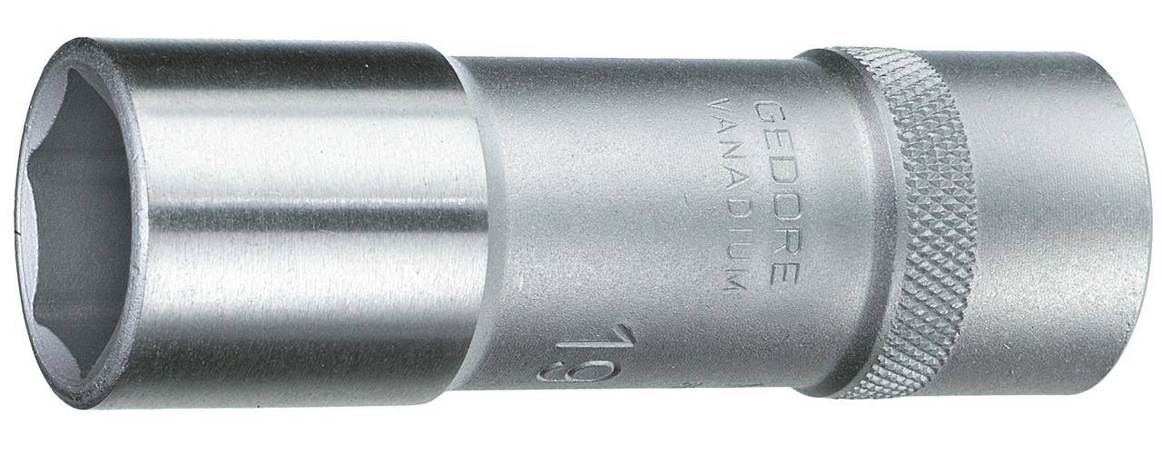 GEDORE 19 L 27 Steckschlsseleinsatz 1/2", lang, 6-kant, 27 mm