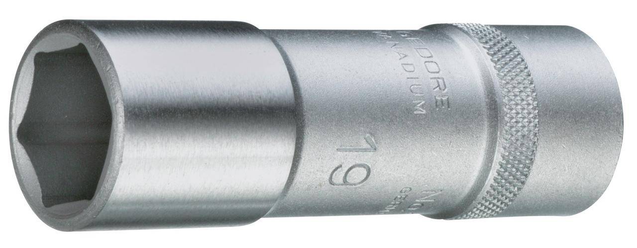 GEDORE 19 L 27 Steckschlsseleinsatz 1/2", lang, 6-kant, 27 mm
