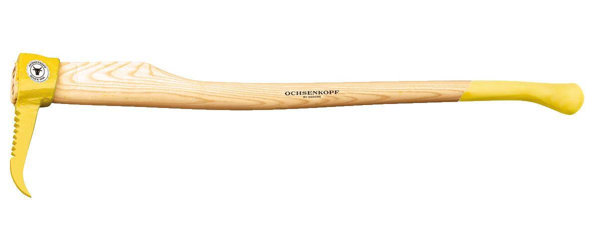 Holzaxtgriff mit dem Markennamen „Ochsenkopf