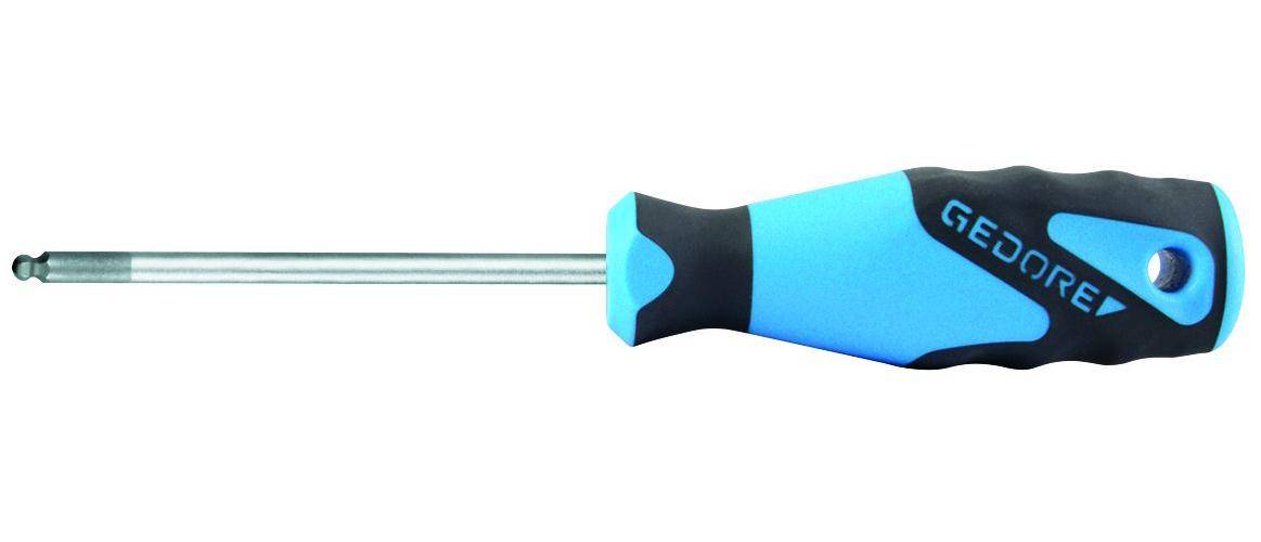 GEDORE 2163 K 5 3K-Schraubendreher, Kugelkopf, Innen-6-kant 5 mm