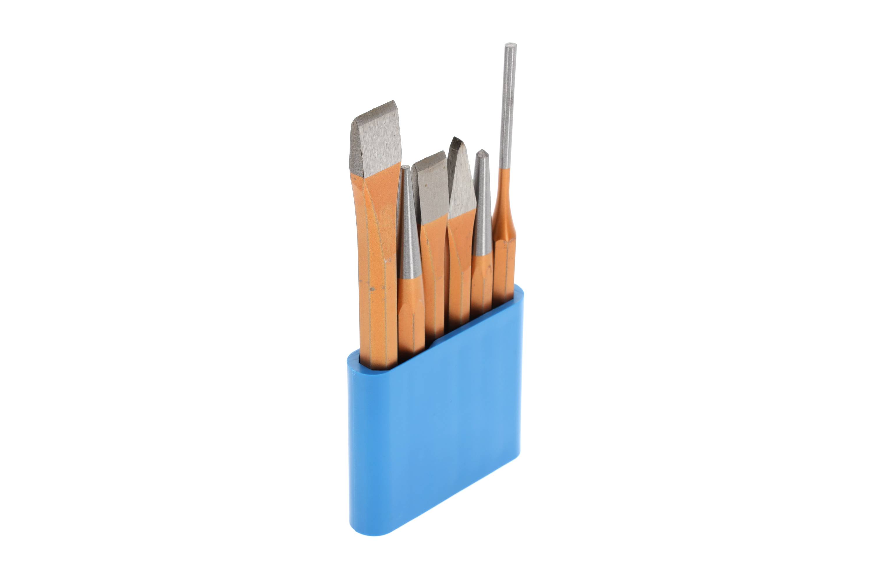 GEDORE Werkzeugsatz, Set 6-teilig, gefüllt, im PVC-Halter, Meißel, Körner, Treiber, Werkzeug, 106