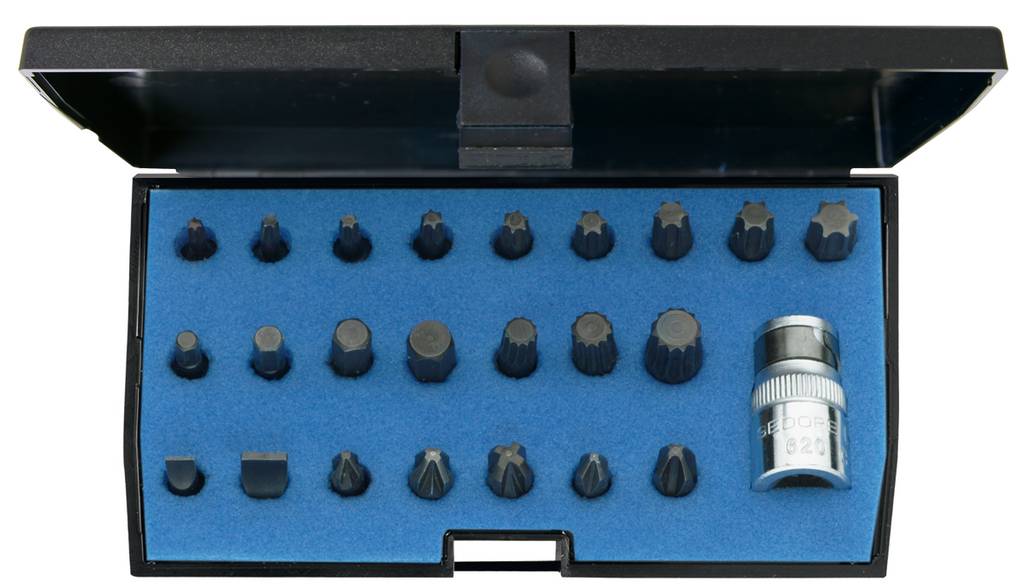 GEDORE 620-024 Schraubendreherbit-Set 1/4", 24-teilig