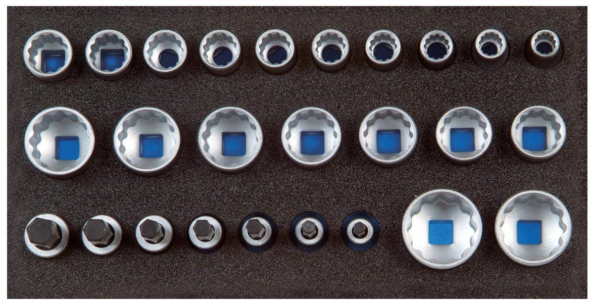 GEDORE 1500 CT1-D 19 Satz Steckschlsseleinstze 1/2", UD-Profil, in