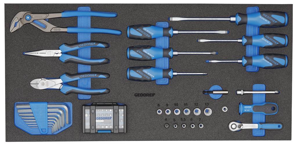 GEDORE 1110 CTB3-02 Werkzeugsortiment in CT-Modul 65-teilig