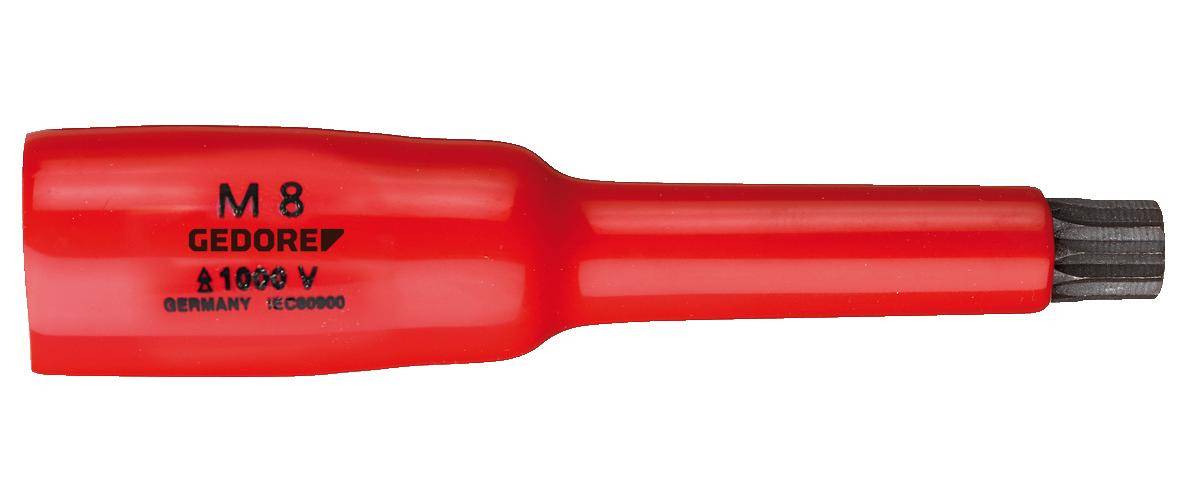 Ein roter Kunststofflöffelgabel mit glänzender Oberfläche, von der Seite gezeigt.