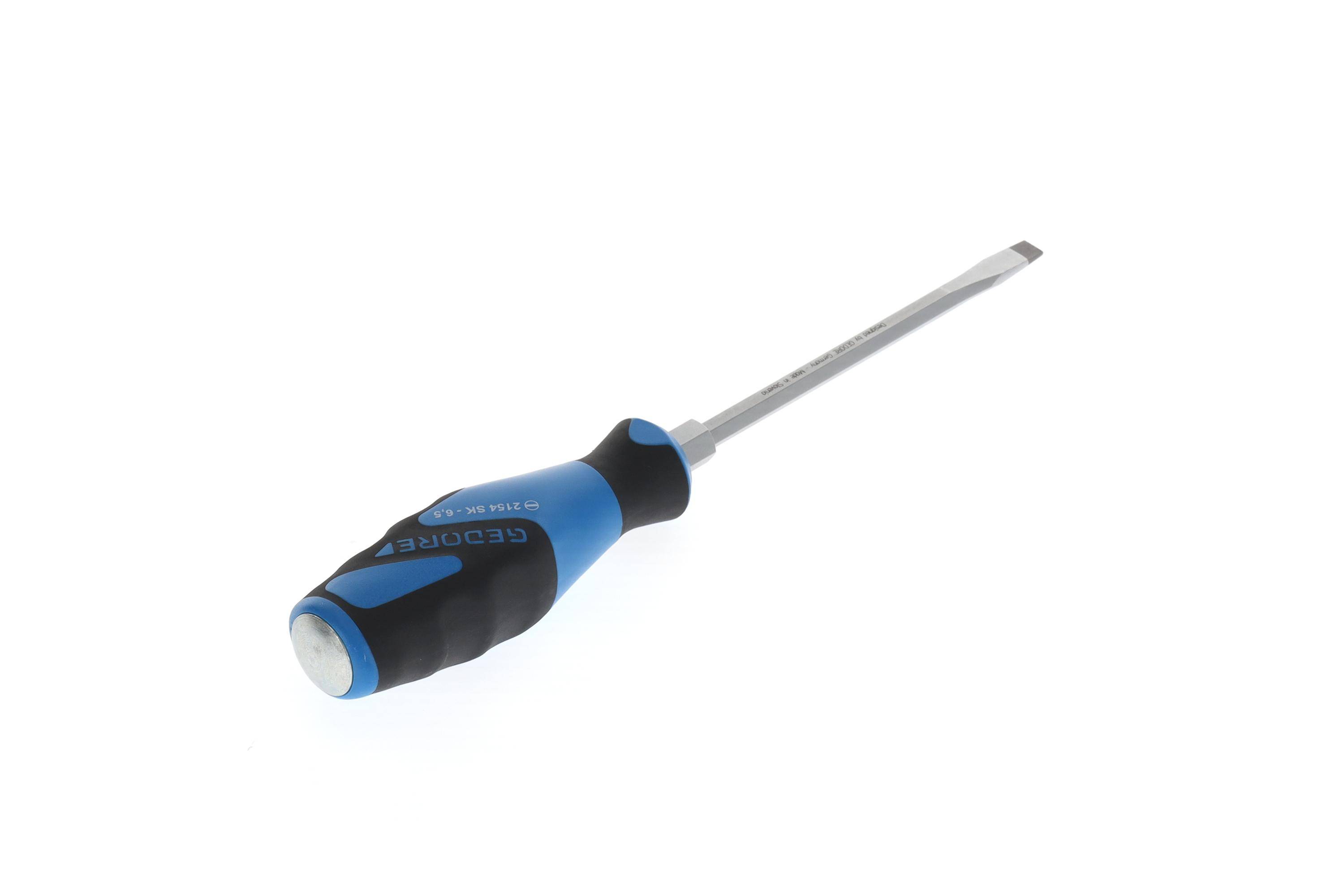GEDORE 2154SK 6,5 3K-Schraubendreher mit Schlagkappe Schlitz 6,5 mm