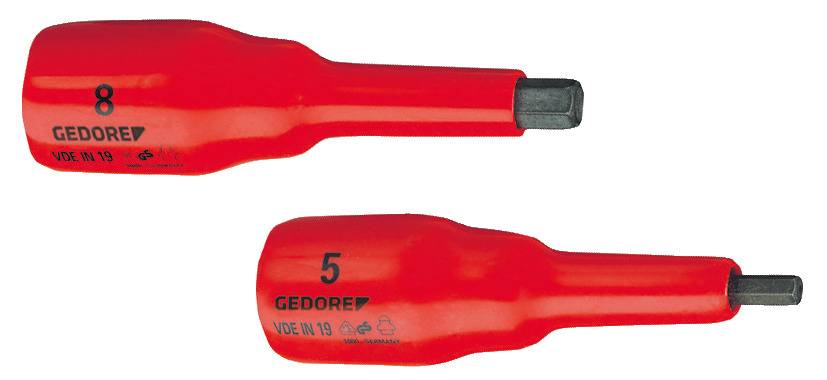 Gedore VDE IN 19 5 DE-Schraubendrehereinsatz 1/2" Innen-6-kant 5 mm