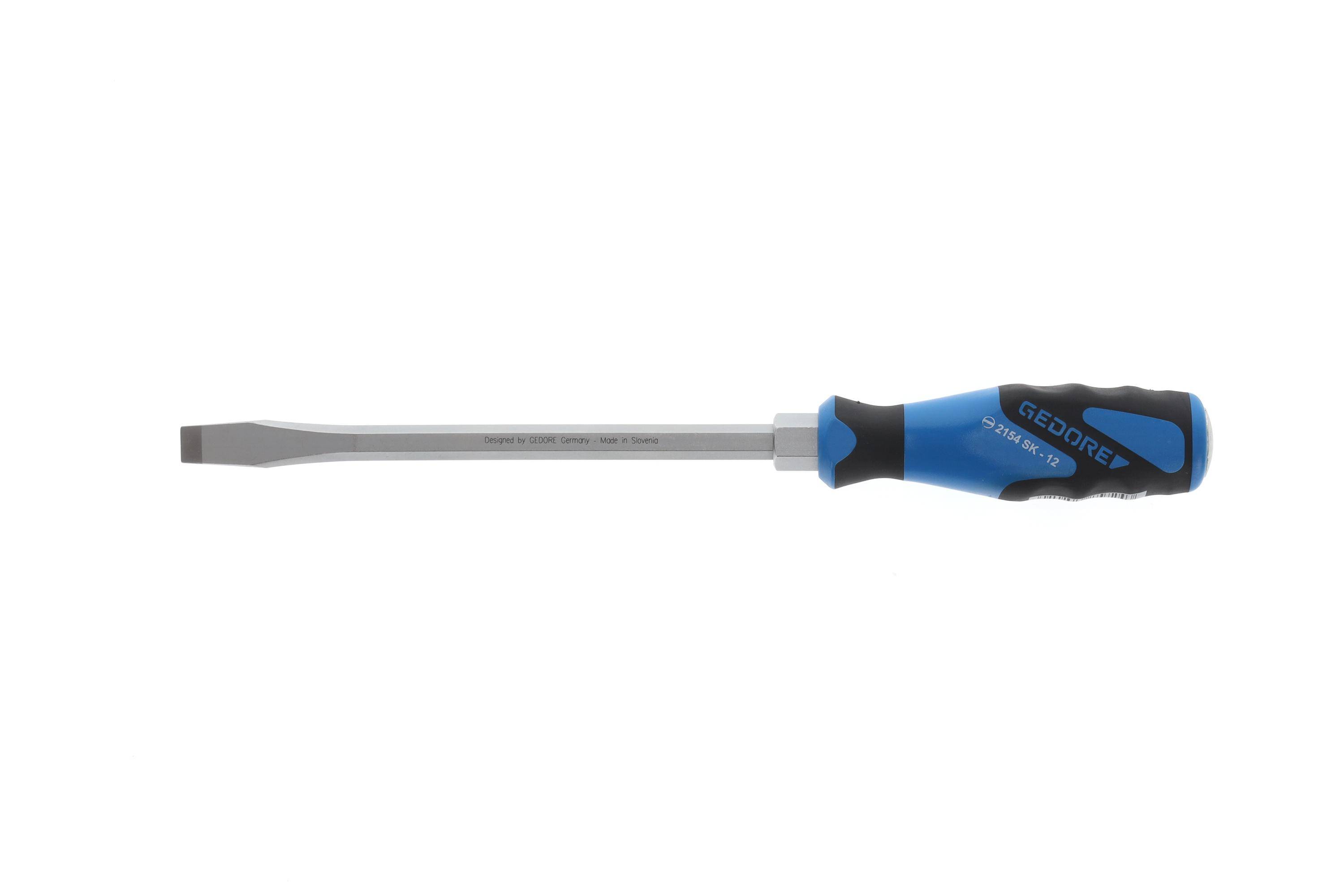 GEDORE 2154SK 12 3K-Schraubendreher mit Schlagkappe Schlitz 12 mm
