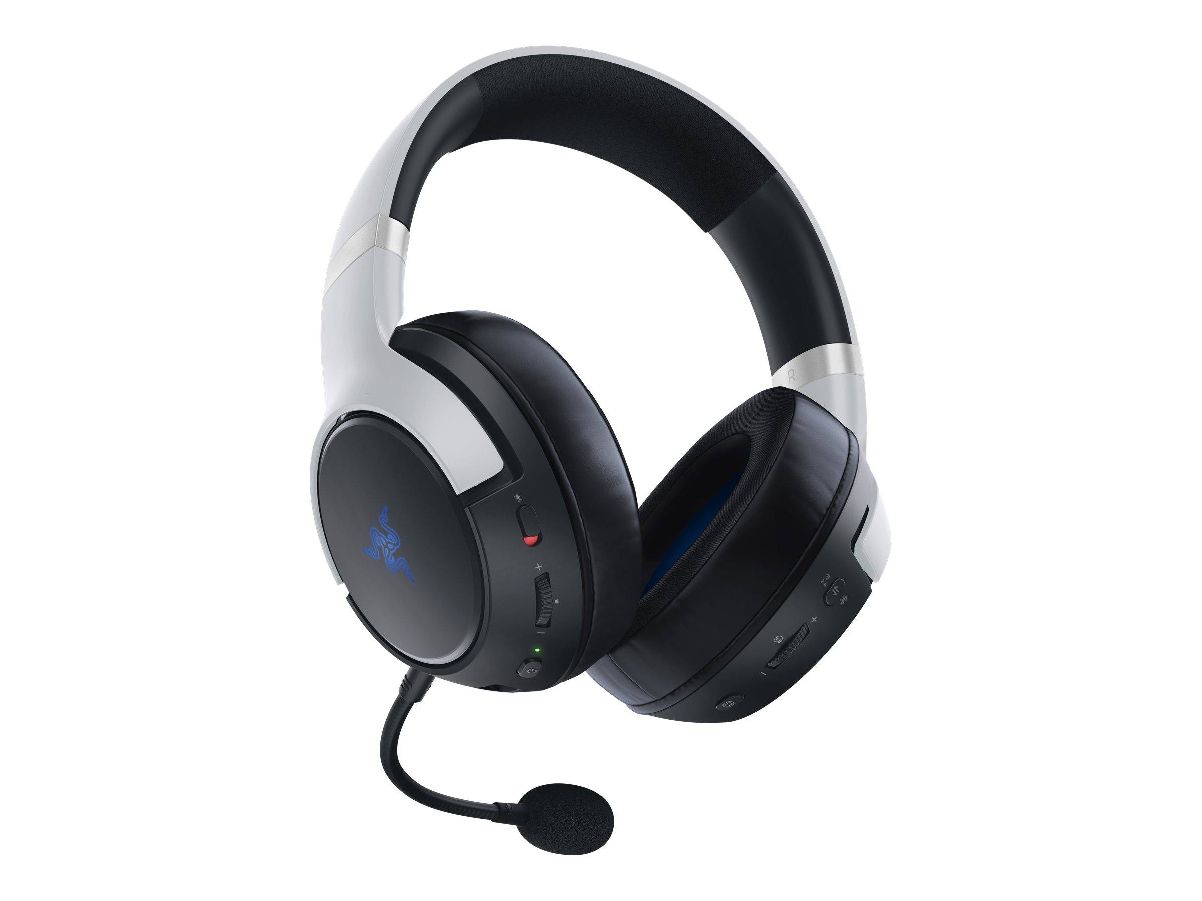 Kaira Pro für PlayStation, Over-ear Gaming Headset Bluetooth, schwarz/weiß