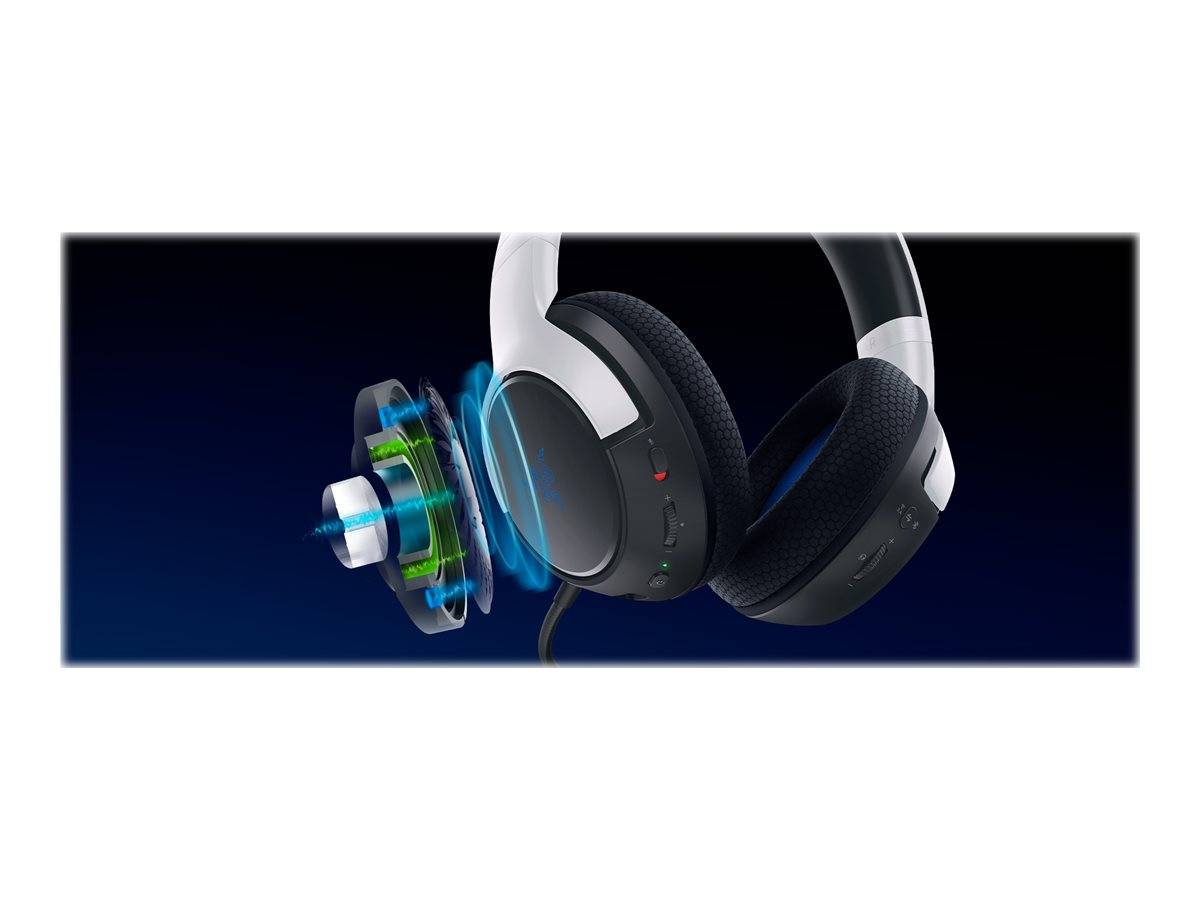 Kaira Pro für PlayStation, Over-ear Gaming Headset Bluetooth, schwarz/weiß