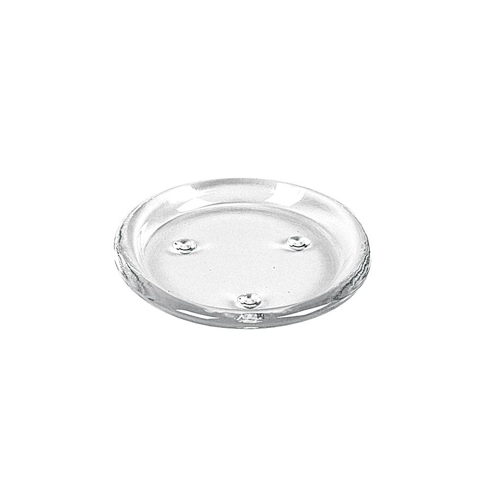 Sandra Rich 200-10 Candle Mood Kerzenteller Ø 11 cm, Höhe 1,5 cm, Glas, klar