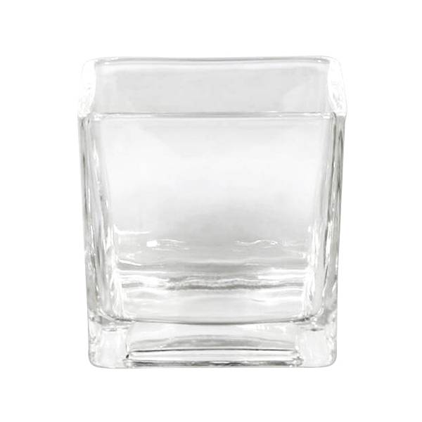 Sandra Rich RF 75-75 Cube Vase / Windlicht Glas Würfel, eckig, 8 x 8 cm, klar