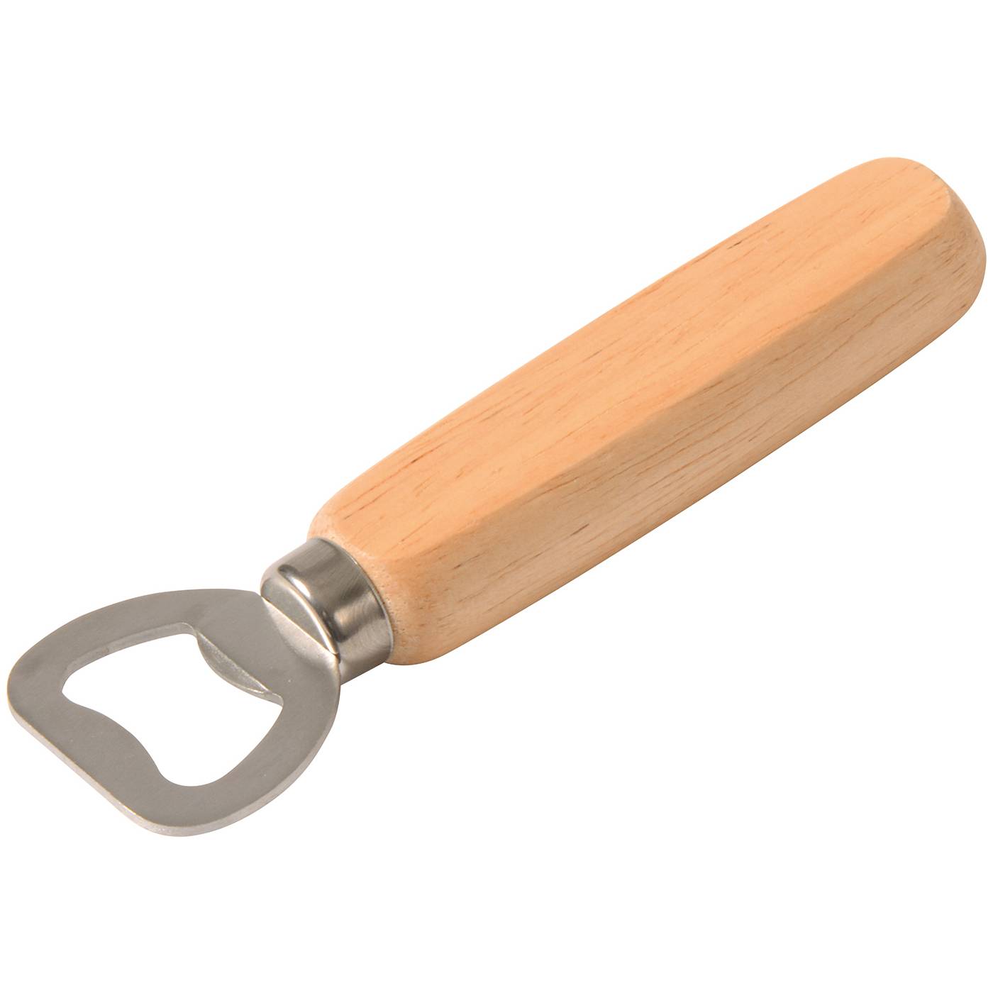 EDUPLAY 210241 Flaschenöffner, Massivholz, Metall 13,5 cm lang, natur