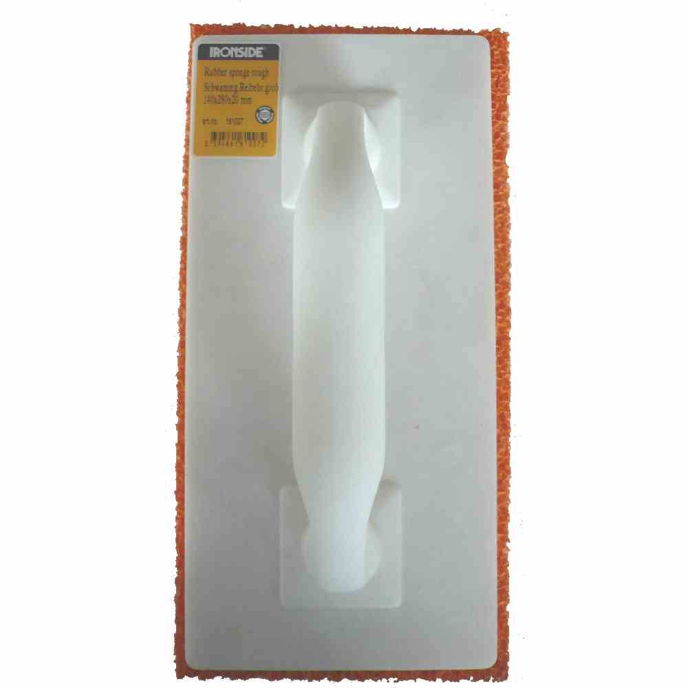 Ironside 161-007 Reibebrett mit Schwammgummi 14 x 28 cm, Auflage 20 mm, rot (1 Stück)