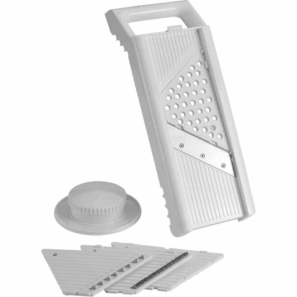 Metaltex 194-575080 Universalreibe Inox, ABS Mandolino, weiß/silber