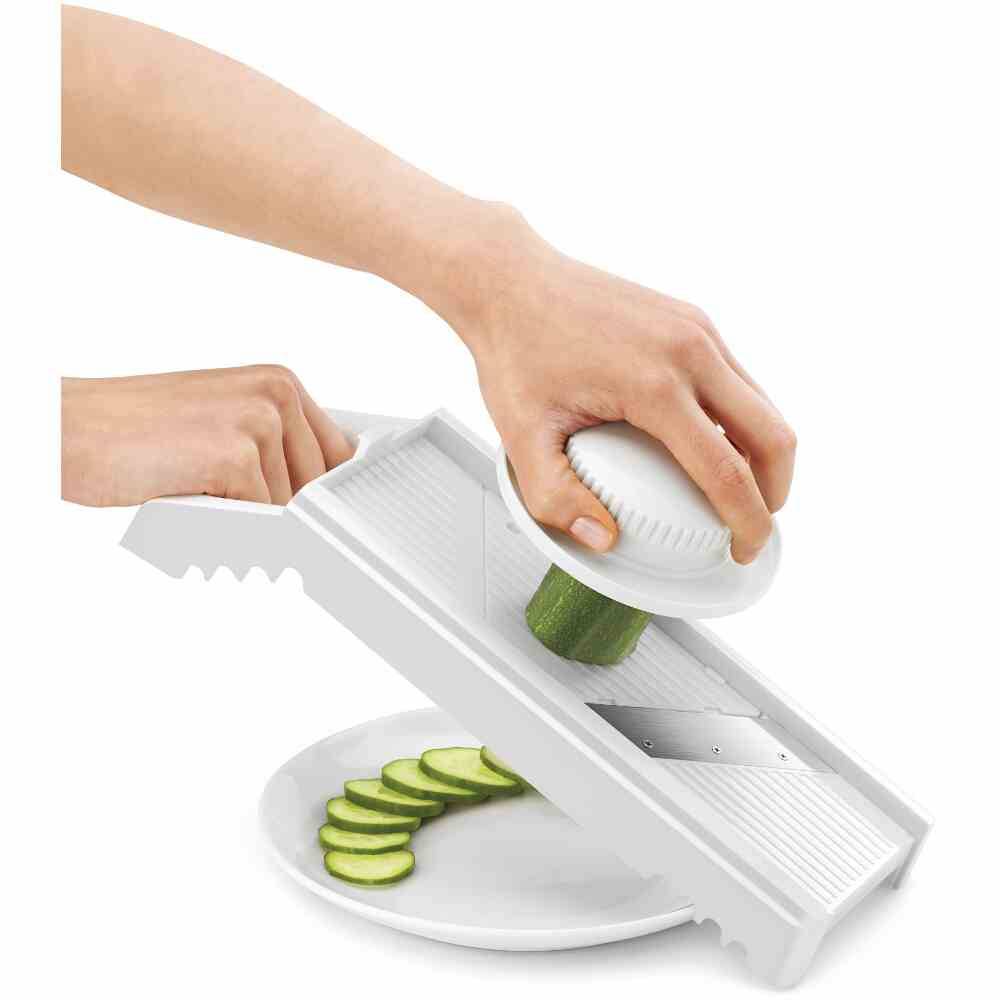 Metaltex 194-575080 Universalreibe Inox, ABS Mandolino, weiß/silber