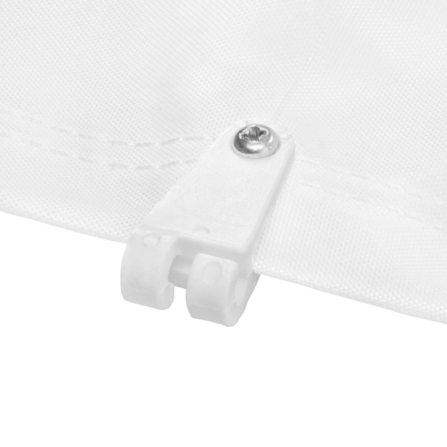 sunprotect 12589 Laufhaken inkl. Schrauben, Zubehör für Seilspann-Markise / Sonnensegel / Sonnenschutz für Pergola Wintergarten Terrasse, weiß (10
