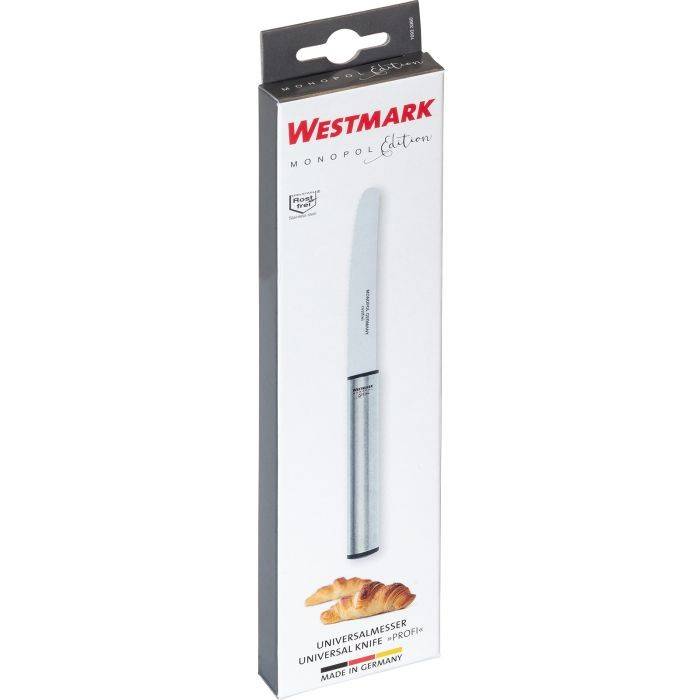Westmark 16923360 Monopol Edition Vespermesser Profi mit Wellenschliff-Klinge 11,5 cm, silber