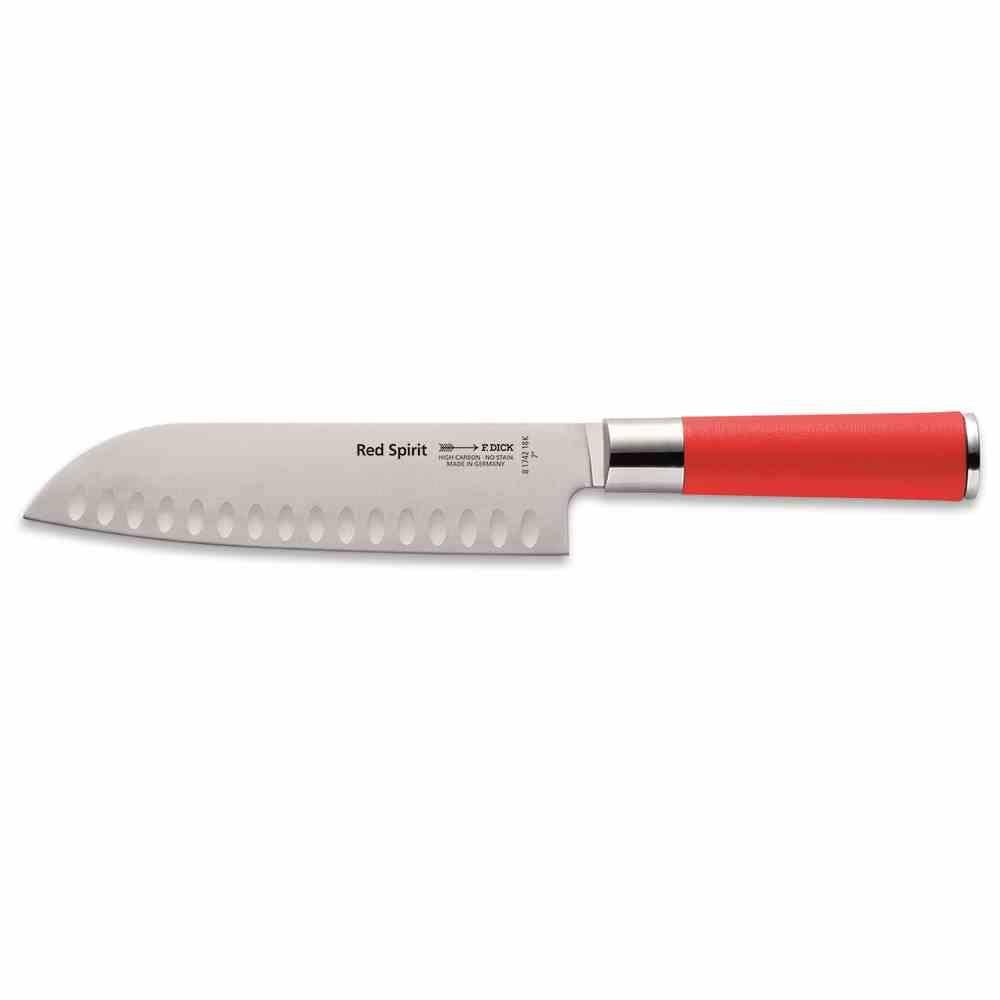 DICK Santokumesser 18 cm "Red Spirit" Kullenschliff