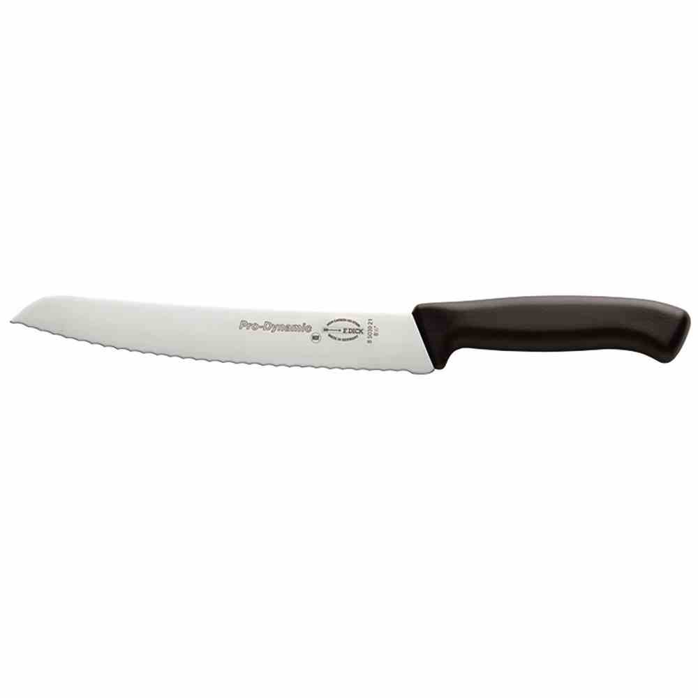 Dick 850-39212 Brotmesser WS 21cm PRO DYNAMIC Wellenschliff, schwarz