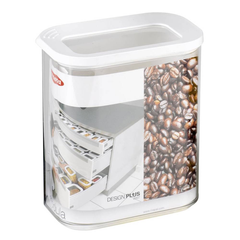 Mepal Modula Vorratsdose, Kunststoff, 1500 ml, transparent/weiß