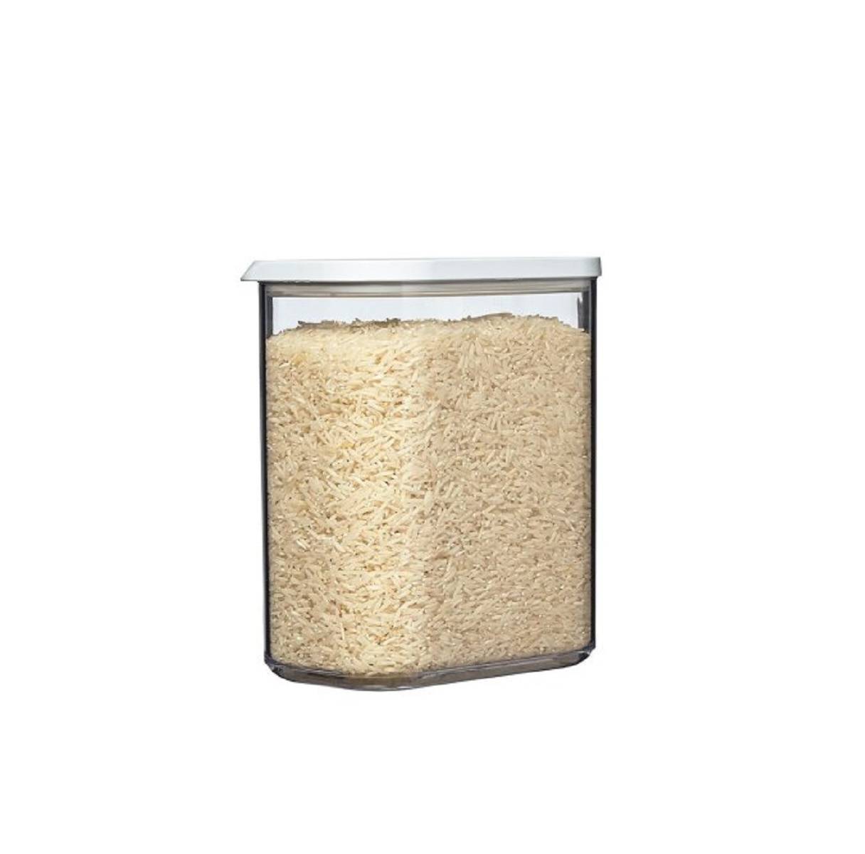 Mepal | Vorratsdose Modula 1500 ml | robustes Plastik | Farbe: Weiß | Maße: 14.4 x 9 x 16.8 cm