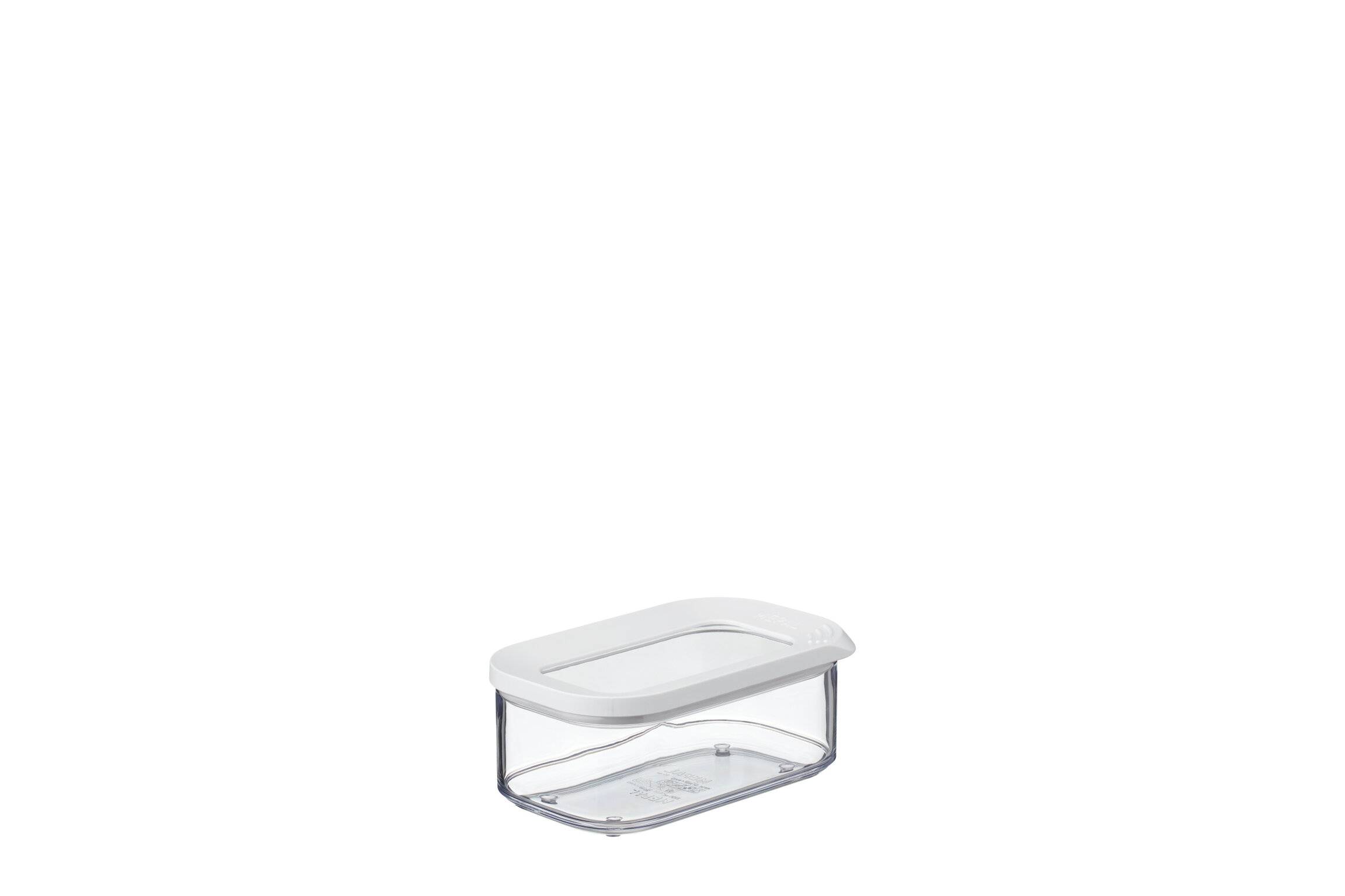 Mepal | Modula Vorratsdose | 425 ml | transparent/weiß | langlebiger Kunststoff | ideal zur Aufbewahrung von Lebensmitteln | praktisches