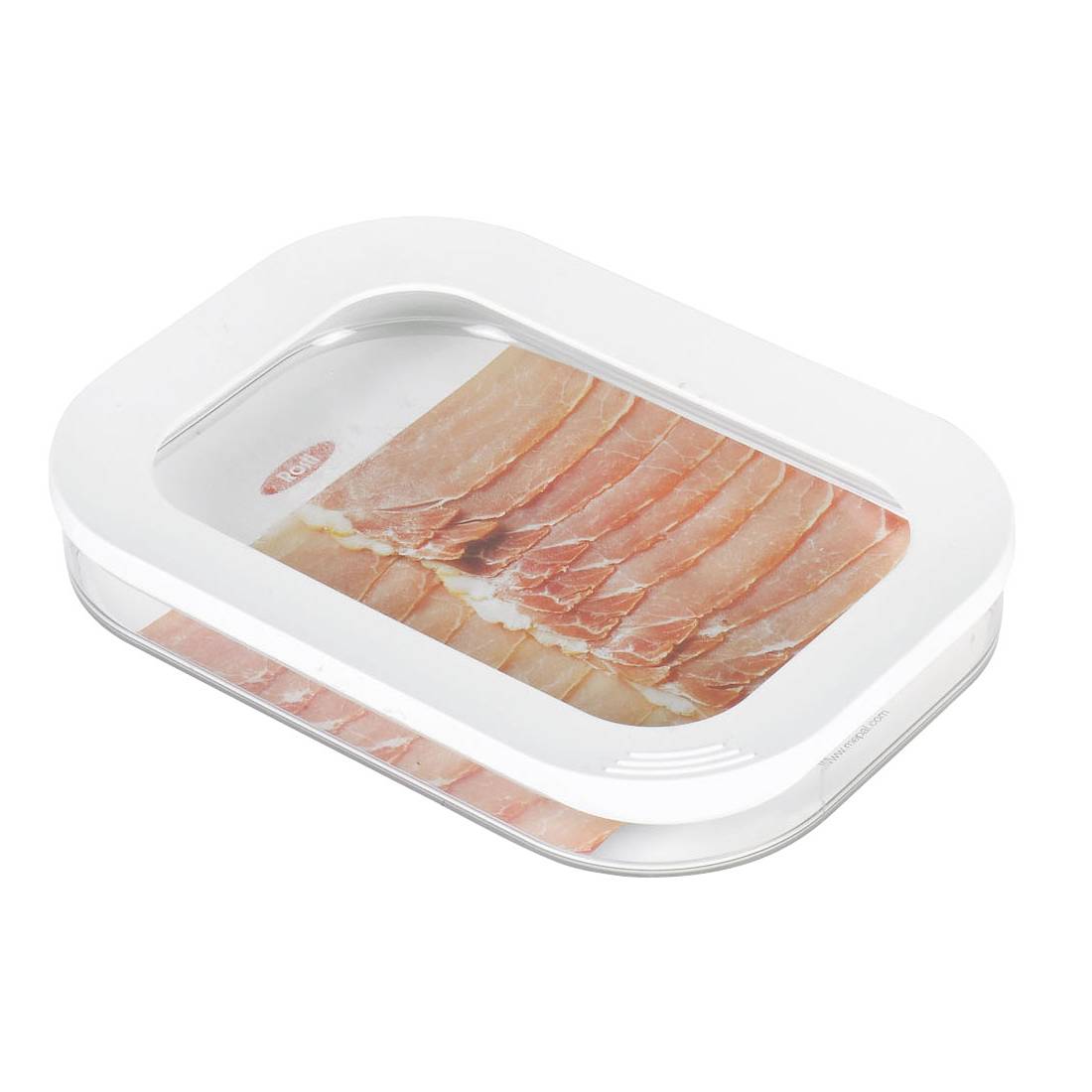 Mepal Modula Käse / Aufschnitt- Vorratsdose, Kunststoff, 550 ml, transparent/weiß