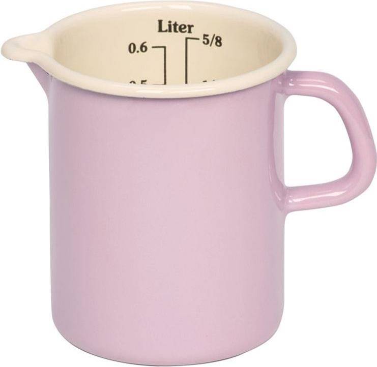 RIESS MESSBECHER EMAILLIERT 0,5 L ROSA / BUNT (0337-006)