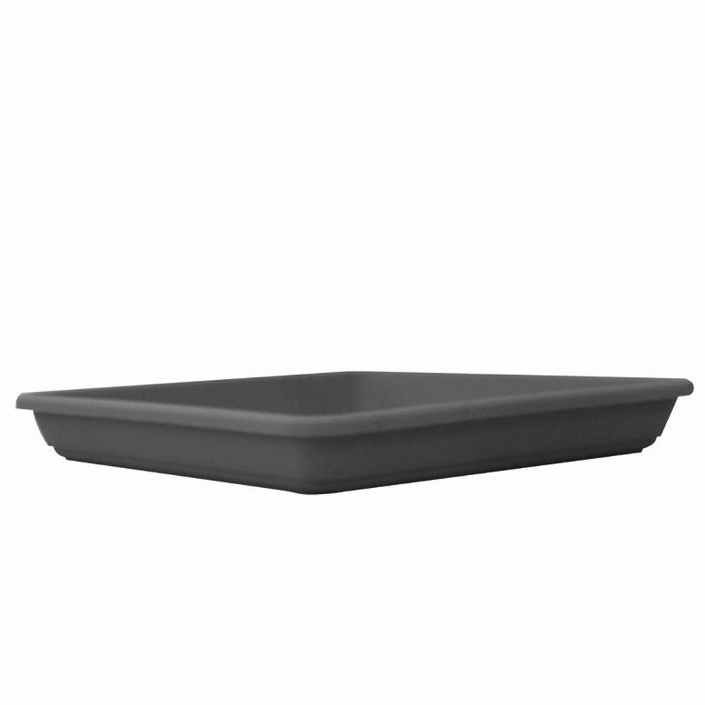 euro3plast 171-062 KREA Untersetzer 32 x 32 x 4,7 cm, passend für Kübel 40 cm, anthrazit