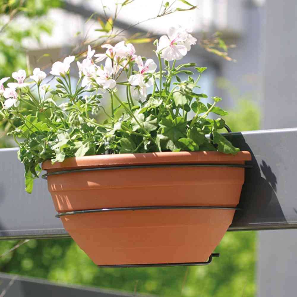 Jardifer 330-043 Halbschale + Haken zum Einhängen 35cm, terracotta