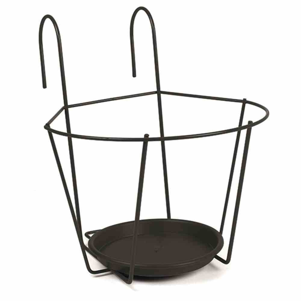 Jardifer 330-109 Blumentopfhal.Ø25cm, zum Einhängen, schwarz (1 Stück)