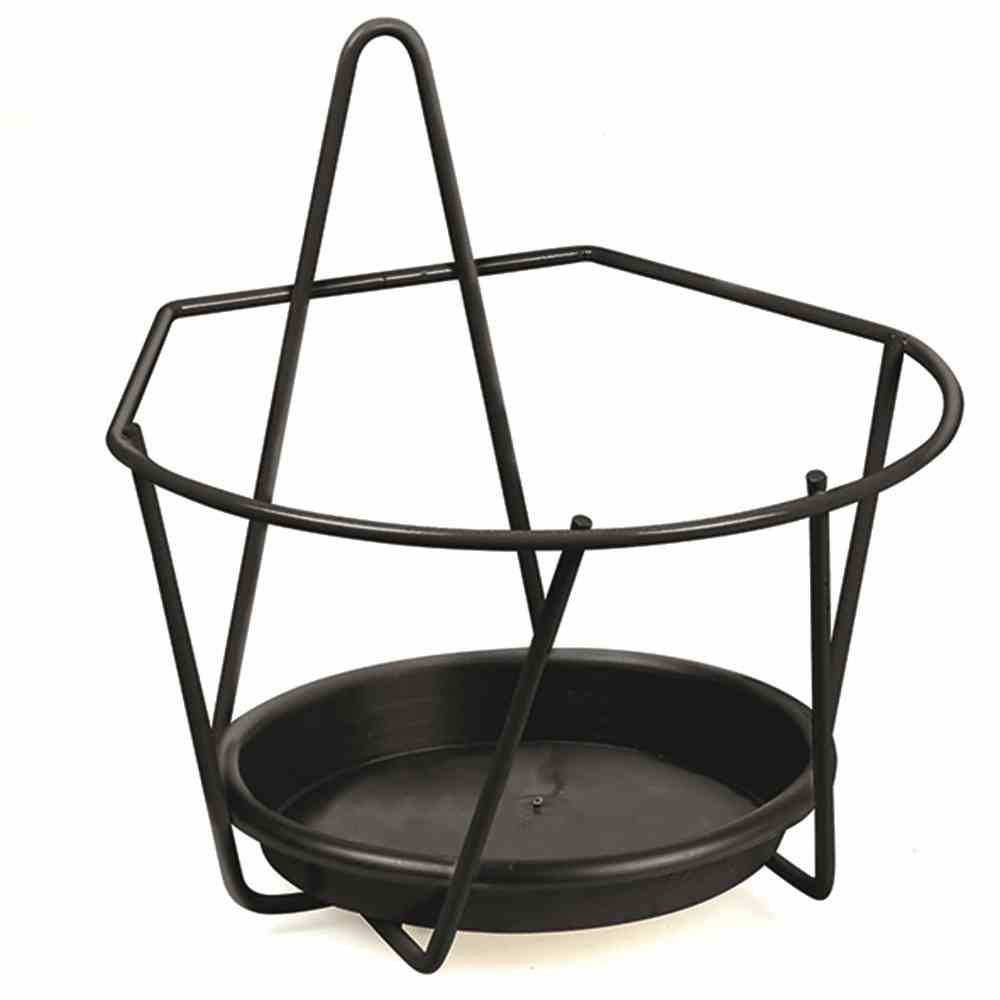 Jardifer 330-056 Wand-Blumentopfhalter Ø 16 cm, schwarz