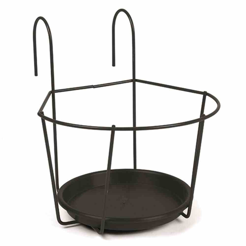Jardifer 330-074 Blumentopfhal.Ø22cm zum Einhängen, schwarz
