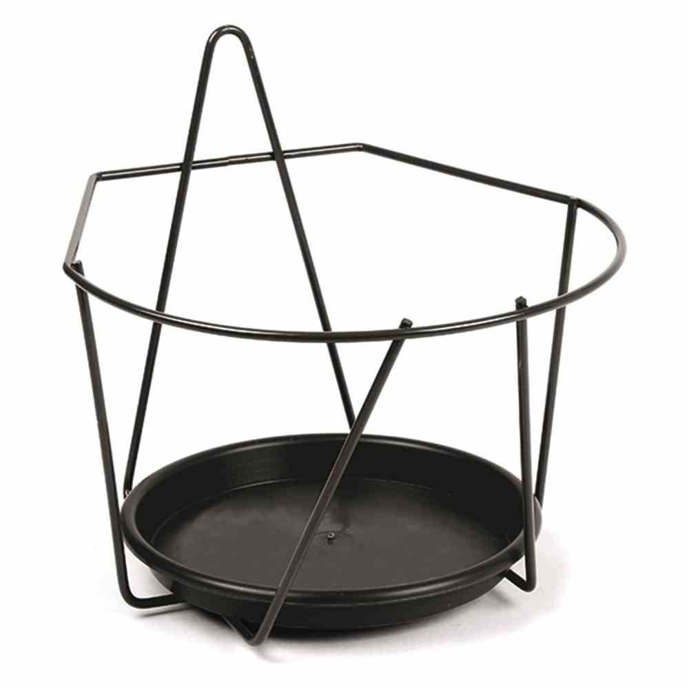 Jardifer 330-060 Wand-Blumentopfhallter, Ø 22 cm, schwarz (1 Stück)