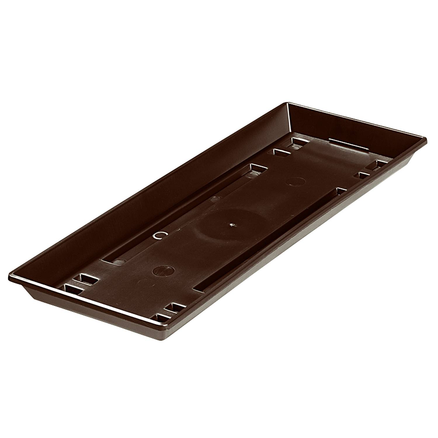 Geli 804 040 08 Standard Blumenkasten-Untersetzer 40 cm, dunkelbraun