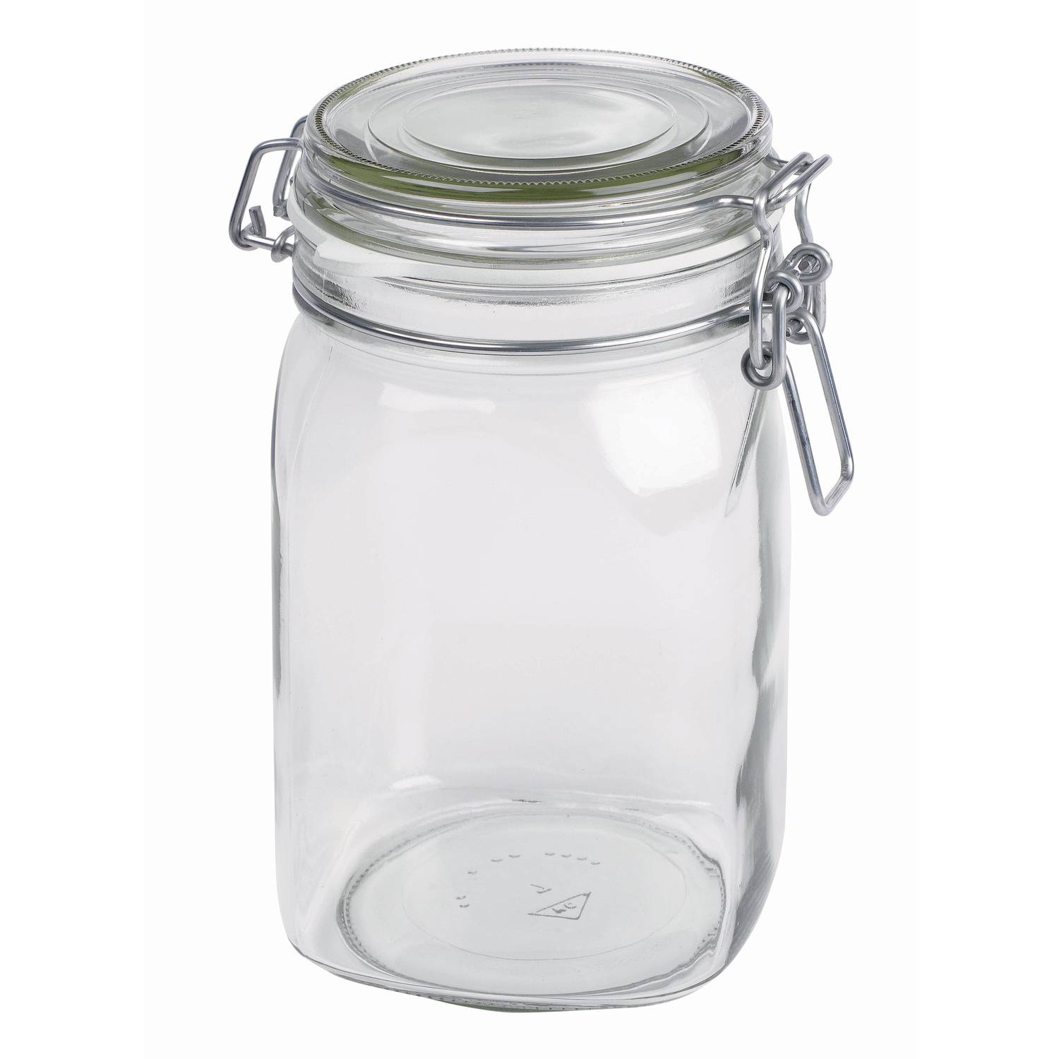 Mäser 113965 Gothika Einmachglas, Einweckglas, 1,05l, mit Bügelverschluss, klar (6 Stück)