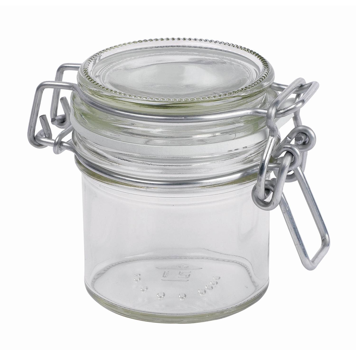 Mäser 113960 Gothika Einmachglas, Einweckglas, 90ml, mit Bügelverschluss, klar (6er Pack)