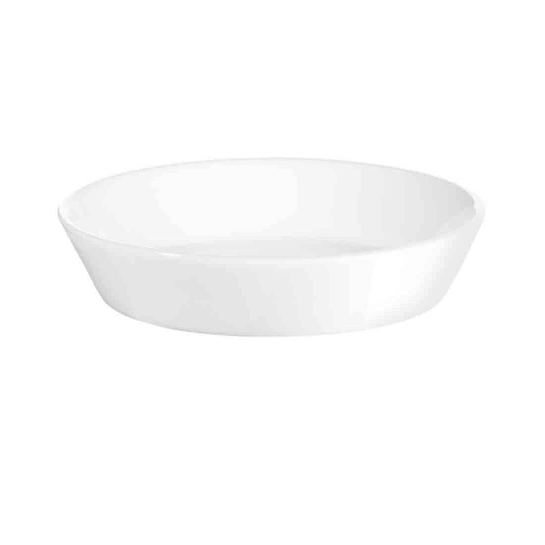 ASA Selection 52110/017 250° Poletto Aperitif Teller, rund Ø 12 cm, H 2,3 cm, weiß (1 Stück)