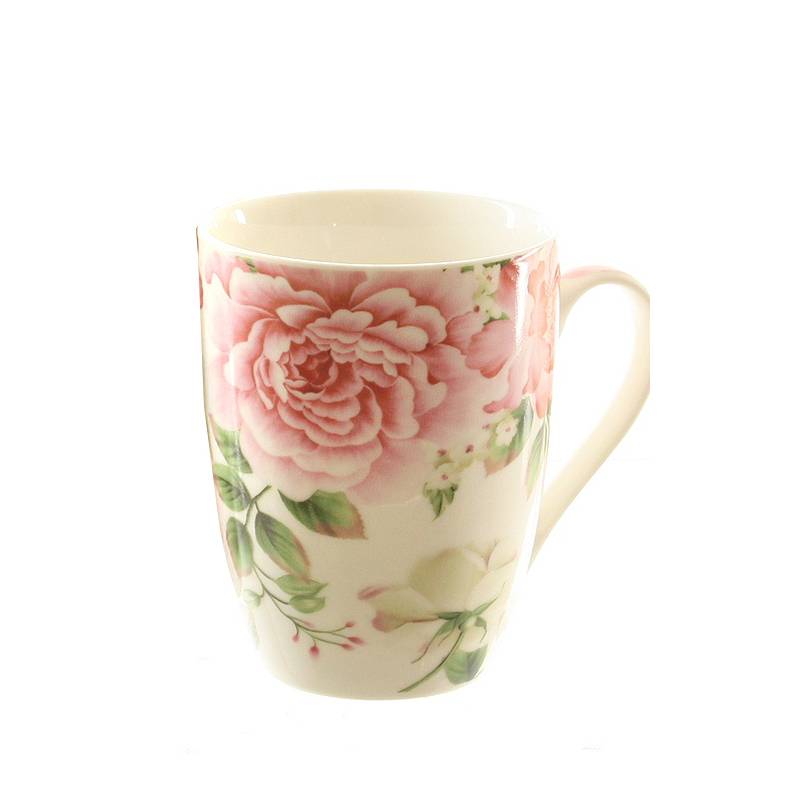 dio Only for You 54215 Kaffeebecher Rosen 345 ml, Porzellan, mehrfarbig (Modell zufällig, 1 Stück)