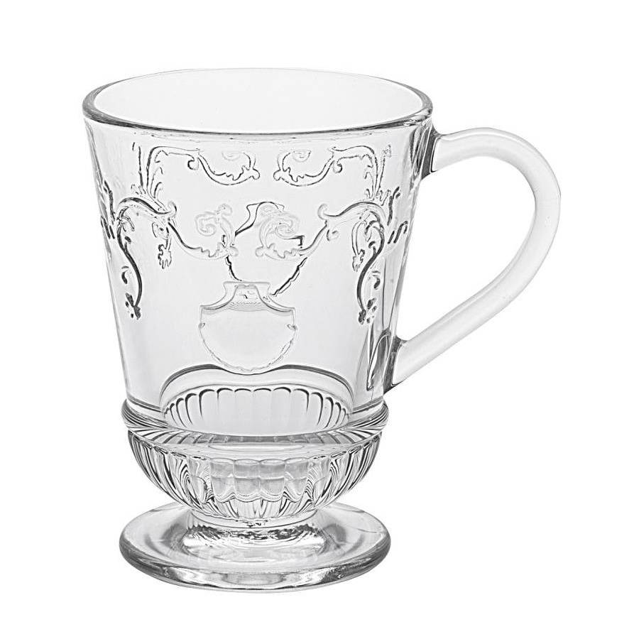 La Rochère 638901 Versailles Teeglas mit Henkel, 275 ml, klar
