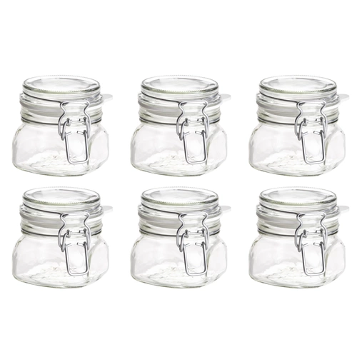 Mäser 931161 Gothika Einmachglas mit Deckel, 300 ml, Vorratsgläser mit Bügelverschluss, klar (6er Pack) Mäser 931161 Gothika Einmachglas mit Deckel, 300 ml, Vorratsgläser mit Bügelverschluss, klar (6er Pack)