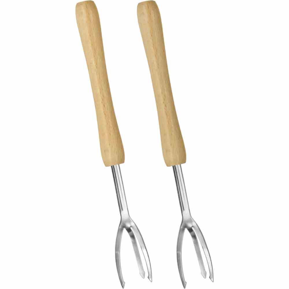 Metaltex 252-603010 Pellkartoffel-Gabeln, natur/silber, 2-teilig (1 Set)