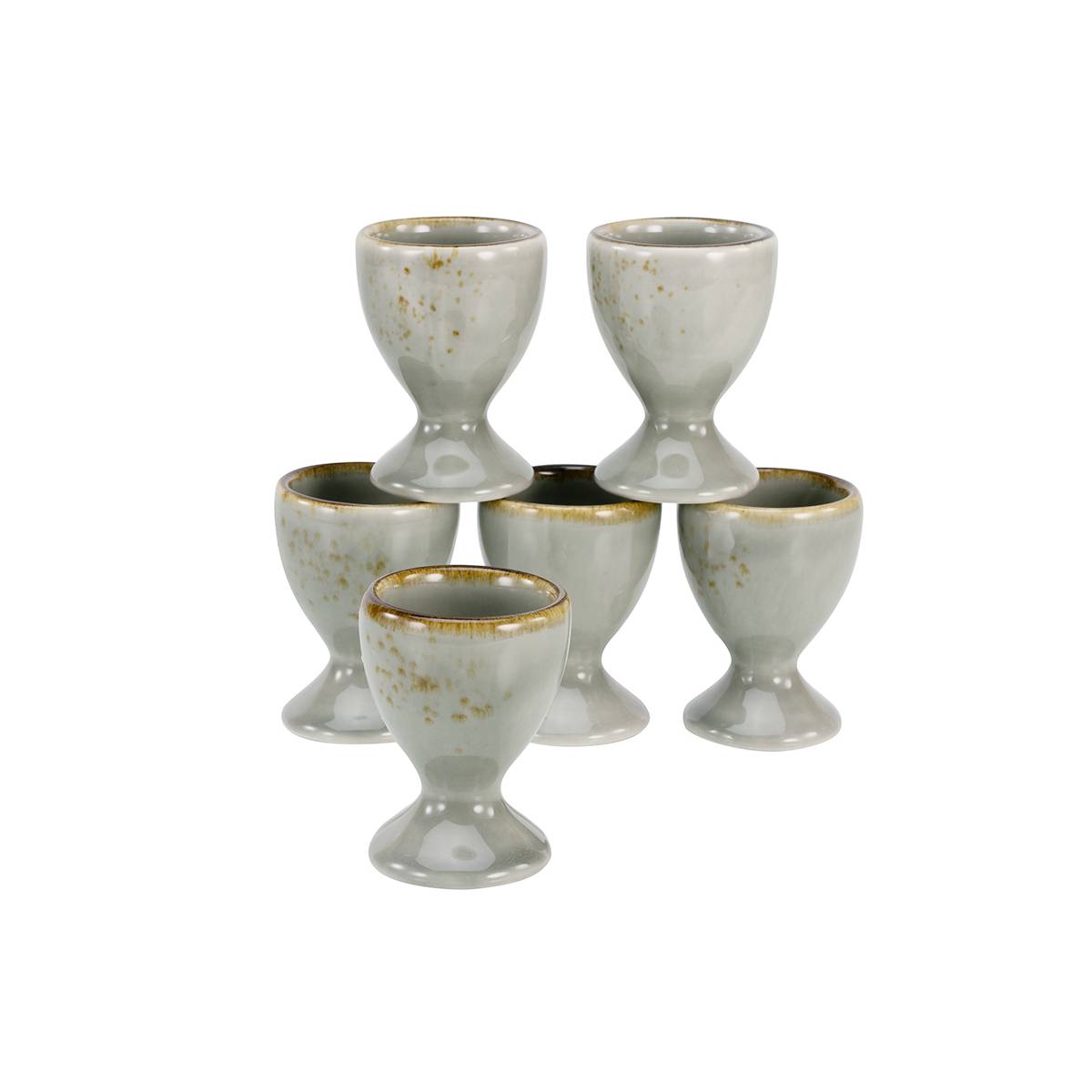 CreaTable 33027 Nature Collection Eierbecher, stein (6er Pack)