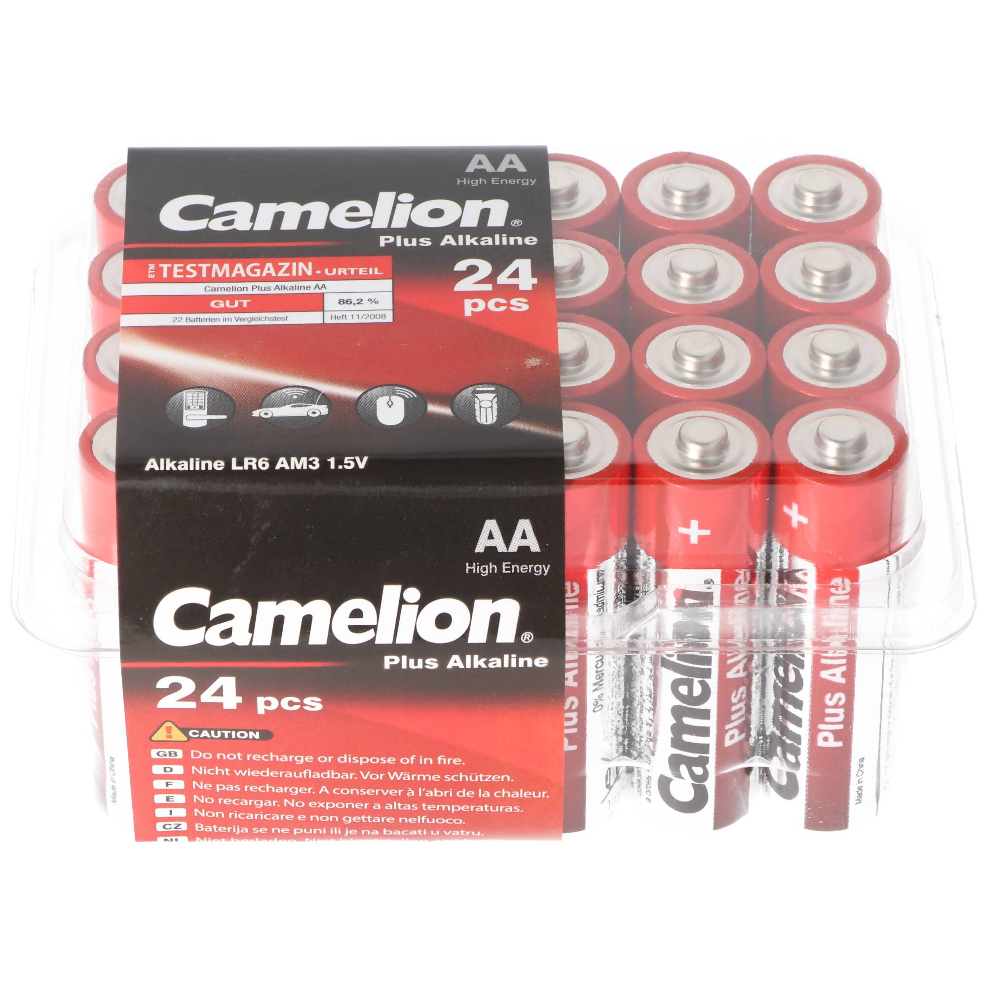 Camelion Plus Alkaline AA Batterien, 24 Stück in praktischer Aufbewahrungsbox