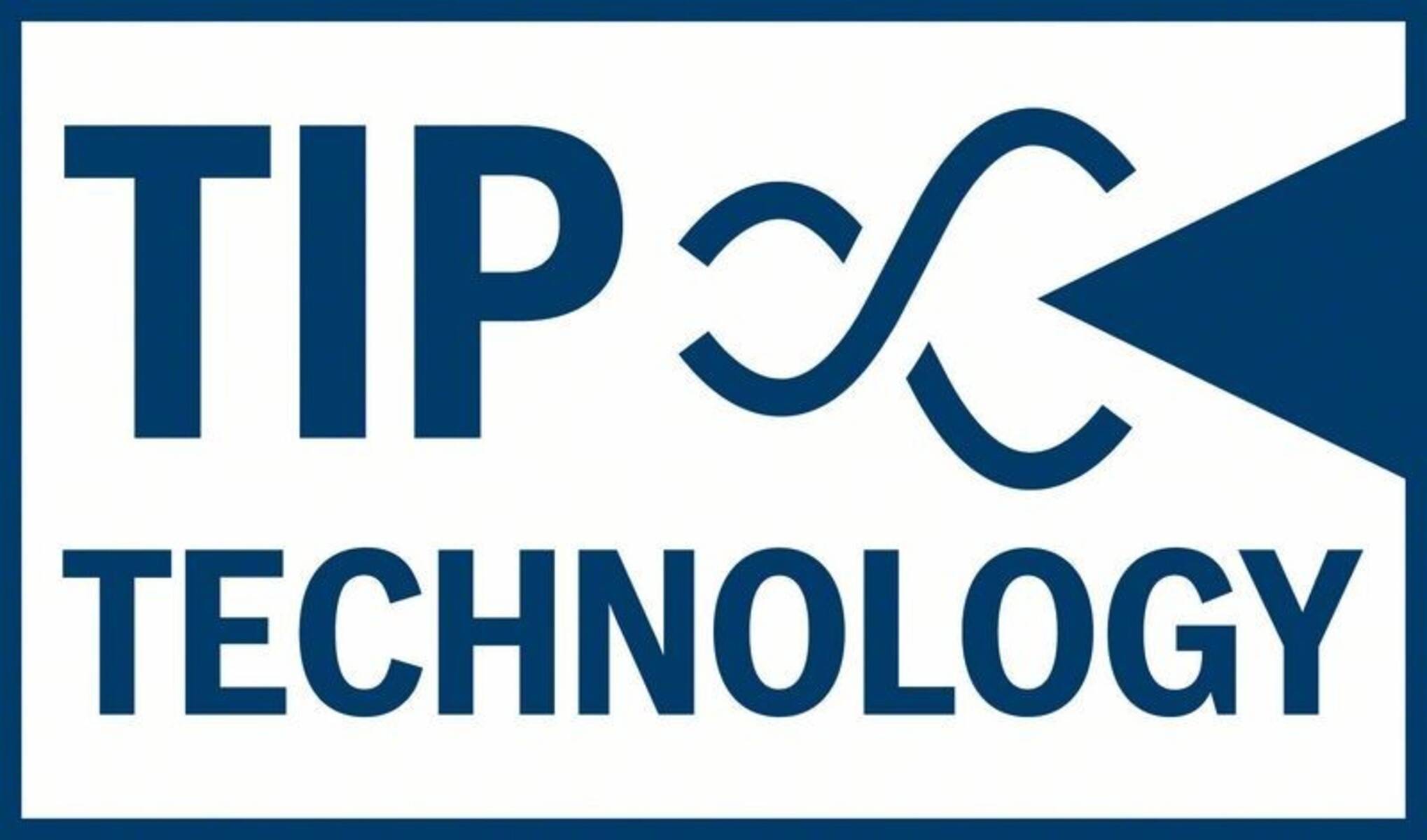 Logo mit dem Text 'IP Technology', dargestellt mit stilisierten Buchstaben und Symbolen.