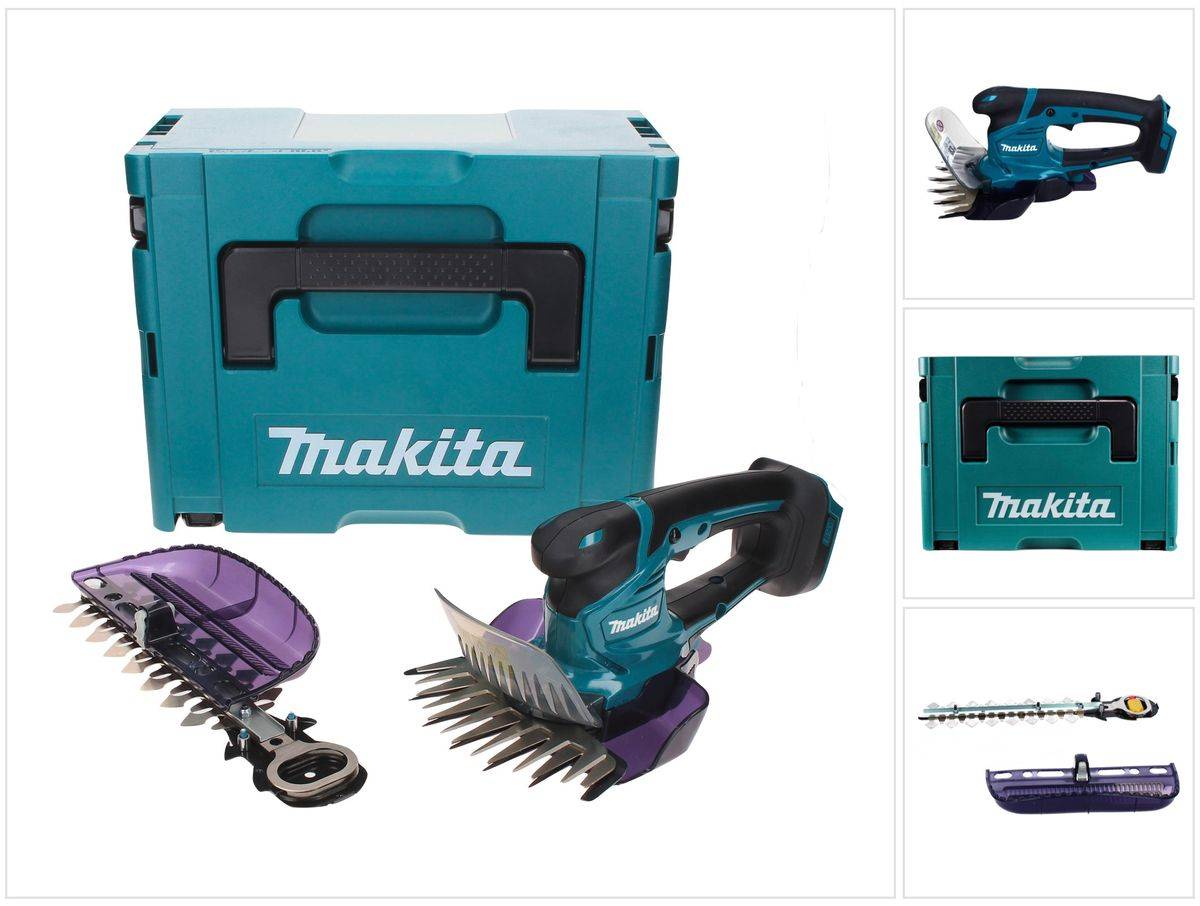 Makita DUM 604 ZXJ Akku Grasschere 18 V mit Gras- und Strauchscherblatt + Makpac - ohne Akku, ohne Ladegerät