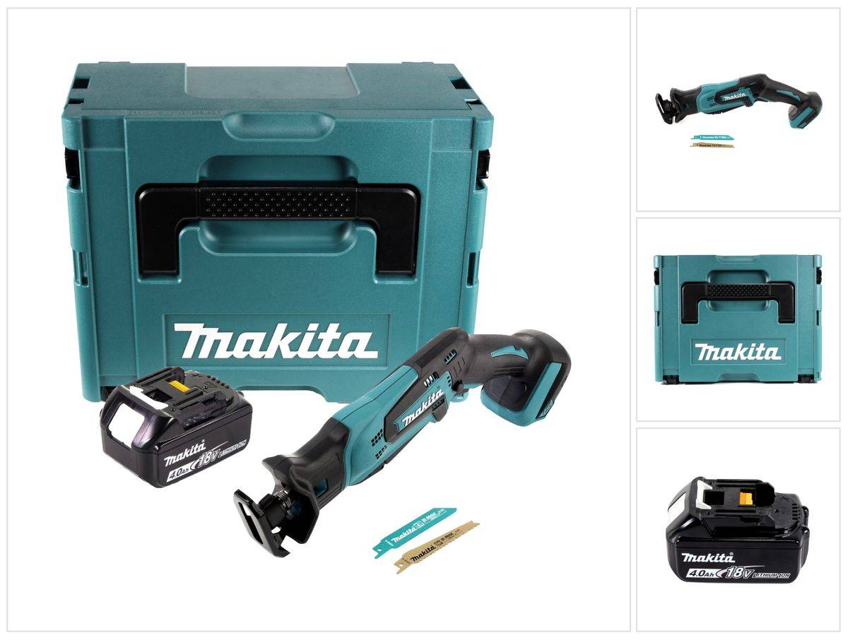 Makita DJR 183 M1J Akku Reciprosäge 18 V + 1x Akku 4,0 Ah + Makpac - ohne Ladegerät