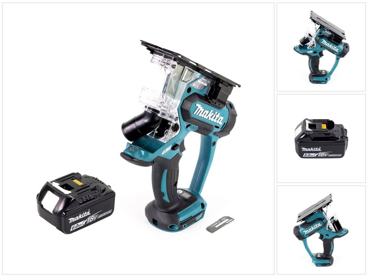 Makita DSD 180 G1 Akku Gipskartonsäge 18 V + 1x Akku 6,0 Ah - ohne Ladegerät