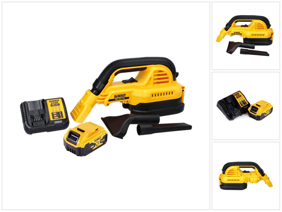 DeWalt DCV 517 P1 Akku Handstaubsauger 18 V 1,9 L + 1x Akku 5,0 Ah + Ladegerät
